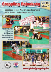 A Siófok 2016 Grappling Bajnokság plakátja