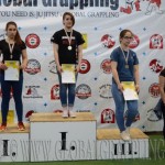 A NoGi Grappling Diákolimpia Junior Leány 65 kg kategória dobogója