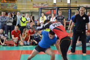 Fekete Sándor mérkőzést vezet a NoGi Grappling Felnőtt Férfi Csapatbajnokságban