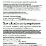 Edzőképzési felhívás