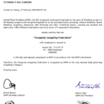 Az UWW társult tagság 2020 igazolása