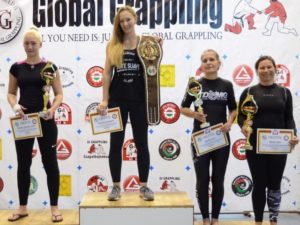 A NoGi Női 71 kg. kategória dobogója