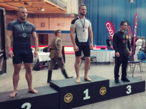 A NoGi-Cage Grappling Férfi 85 kg kategória dobogója