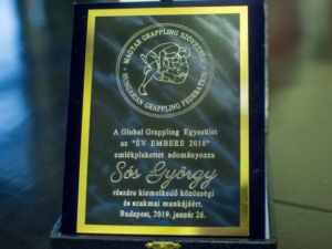 Az Egyik ÉV EMBERE 2018 plakettet Sós György kapta. Gratulálunk!