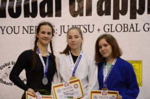 Kadet leányok dobogója
