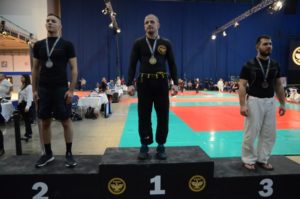 A NoGi-Cage Grappling Férfi 80 kg kategória dobogója