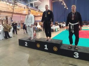 A Gi Grappling Férfi 105 kg kategória dobogója