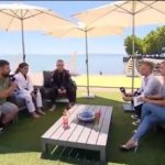 Tóth Alexa, Száz Richárd és Tálos Lajos a Duna Tv Balatoni Nyár című műsorában