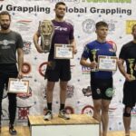 A Nogi Grappling Felnőtt Férfi 77 kg. kategória dobogója
